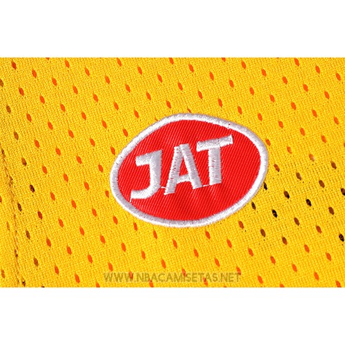 Camiseta Pelicula Jugoplastika Kukoc NO 7 Amarillo